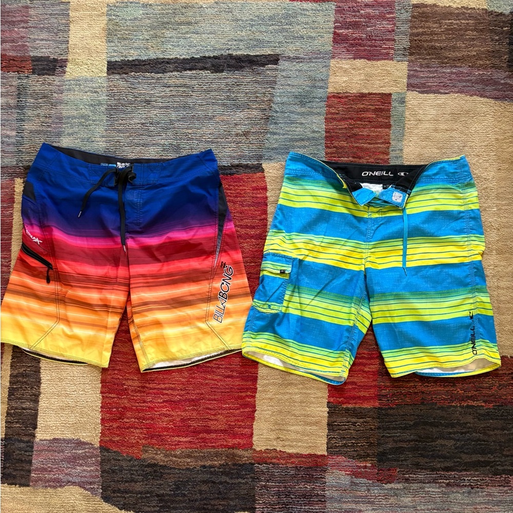 Men’s board short bundle. Size 36. Billabong, O’Neill